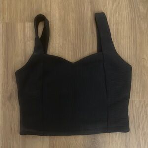 lululemon athletica Black Crop Top